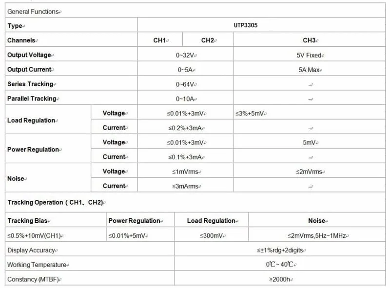 UTP3305 Digital Variable Power Supply