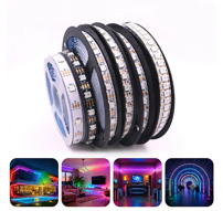 5V WS2812B Addressable LED Strip Light RGB - 30, 60, 144 LEDS - IP30, IP65, IP67- Pixel Led Strip Lights in Pakistan