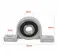 uxcell KP08 8mm Bore Zinc Alloy Inner Ball Mounted Pillow Block Insert Bearing 1pcs