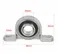 uxcell Kp004 20mm Bore Zinc Alloy Inner Ball Mounted Pillow Block Insert Bearing