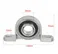 uxcell KP006 30mm Bore Zinc Alloy Inner Ball Mounted Pillow Block Insert Bearing