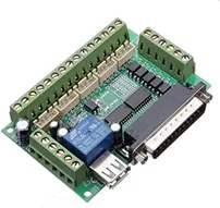 Doradus 5 Axis CNC Breakout Interface Board For Stepper Driver Mach3 With USB Doradus 5 Axis CNC Breakout Interface Board For Stepper Driver Mach3 With USB