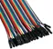 Elegoo EL-CP-004 120pcs Multicolored Dupont Wire 40pin Male to Female, 40pin Male to Male, 40pin Female to Female Breadboard Jumper Wires Ribbon Cables Kit for arduino