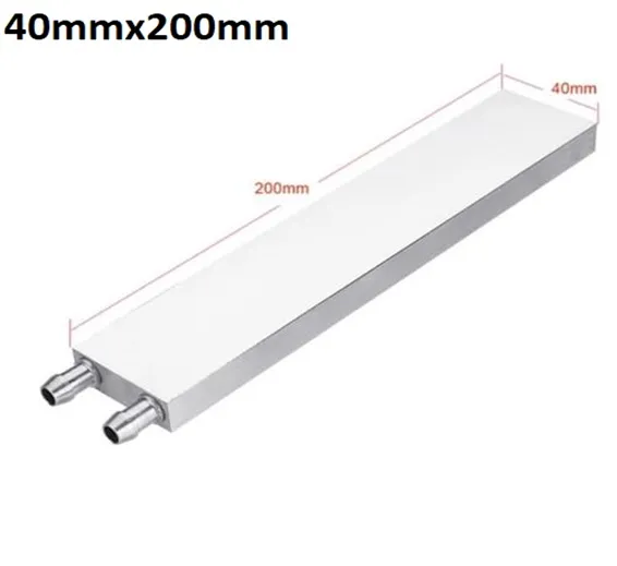 Aluminium Water Cooling Block 40mm X 200mm For Liquid Water Cooler Heat Sink system Aluminium Water Cooling Block 40mm X 200mm For Liquid Water Cooler Heat Sink system