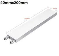 Aluminium Water Cooling Block 40mm X 200mm For Liquid Water Cooler Heat Sink system Aluminium Water Cooling Block 40mm X 200mm For Liquid Water Cooler Heat Sink system
