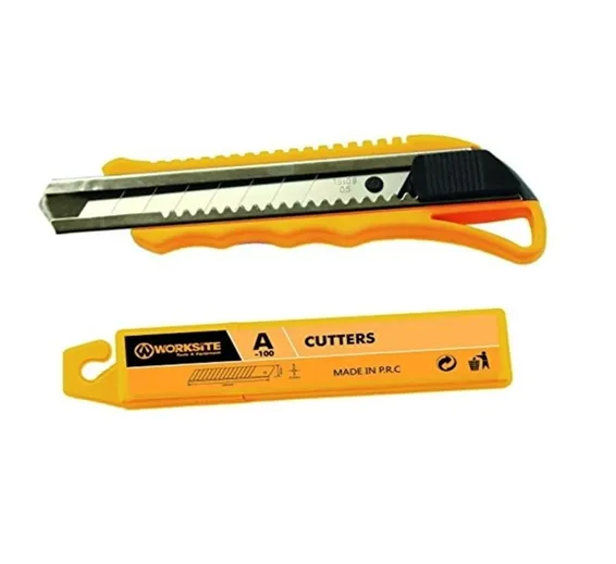 Snap Off Blade Cutter Knife Worksite WT6079 Snap Off Blade Cutter Knife Worksite WT6079