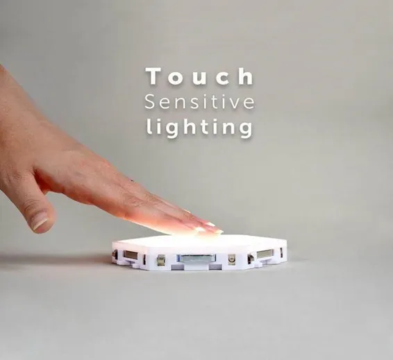 White Color Touch Light Wall Mount Magnetic Modular (1 Pc ) White Color Touch Light Wall Mount Magnetic Modular (1 Pc )