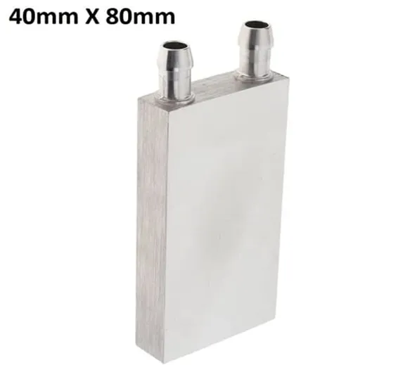 Aluminium Water Cooling Block 40mm X 80mm For Liquid Water Cooler Heat Sink system