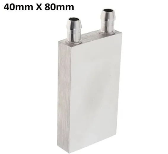 Aluminium Water Cooling Block 40mm X 80mm For Liquid Water Cooler Heat Sink system Aluminium Water Cooling Block 40mm X 80mm For Liquid Water Cooler Heat Sink system