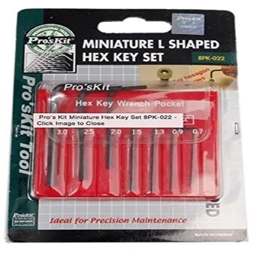 Miniature L Key Wrench Screwdriver Kit Hex key Set Allen 7Pcs 0.7-3.0mm 8PK-022 Proskit Miniature L Key Wrench Screwdriver Kit Hex key Set Allen 7Pcs 0.7-3.0mm 8PK-022 Proskit