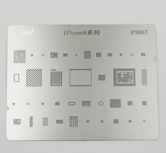 P3067 IC Chip BGA Reballing Stencil Kits Set Solder Template Multi-Function CPU Tin Steel Net For I Phone 8 P3067 IC Chip BGA Reballing Stencil Kits Set Solder Template Multi-Function CPU Tin Steel Net For I Phone 8