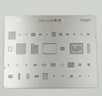 P3067 IC Chip BGA Reballing Stencil Kits Set Solder Template Multi-Function CPU Tin Steel Net For I Phone 8 P3067 IC Chip BGA Reballing Stencil Kits Set Solder Template Multi-Function CPU Tin Steel Net For I Phone 8