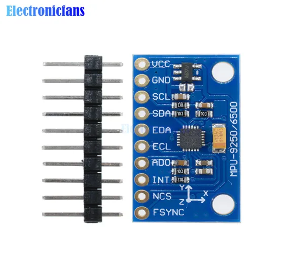 MPU9250 9-DOF 3-Axis Accelerometer, Gyro, & Magnetometer MPU9250 9-DOF 3-Axis Accelerometer, Gyro, & Magnetometer