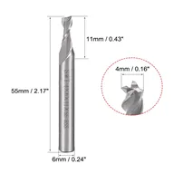 4mm x 6mm x 11mm Flute HSS End Mill Cutter with Super Hard Straight Shank Hot in Pakistan 4mm x 6mm x 11mm Flute HSS End Mill Cutter with Super Hard Straight Shank Hot in Pakistan
