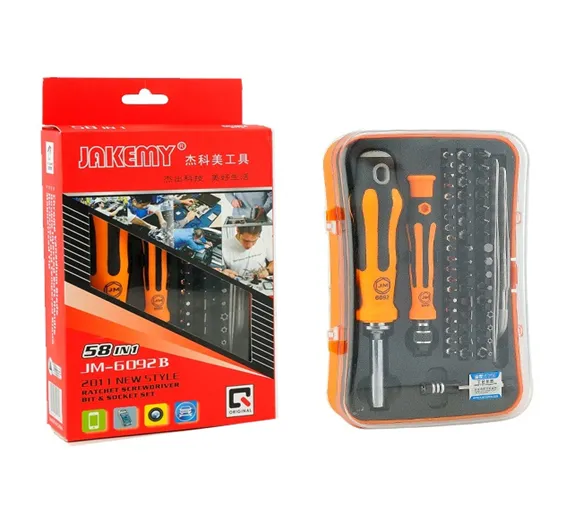JM-6092B 58 in 1 Multi-functional Screwdriver Hand Tool Set Household JM-6092B 58 in 1 Multi-functional Screwdriver Hand Tool Set Household