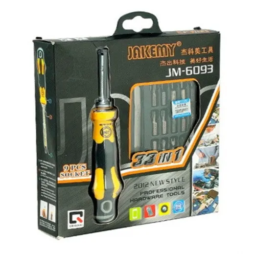 JM-6093 33 in 1 Multi-functional Screwdriver Hand Tool Set Household JM-6093 33 in 1 Multi-functional Screwdriver Hand Tool Set Household