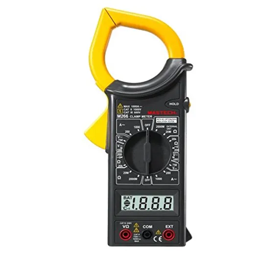 Mastech M266 Digital AC Clamp Meter AC/DC Voltage AC Current Resistance Tester