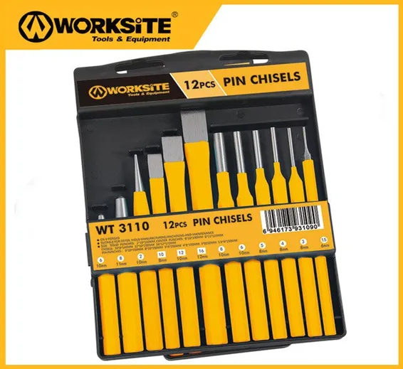 Wt3110 12pcs Pins Chisels and Punch set Center cold chunks solid set Wt3110 12pcs Pins Chisels and Punch set Center cold chunks solid set