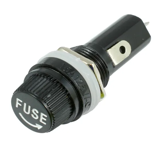 Panel Mount Chassis Fuse Holder For 6x30mm Glass Fuse Panel Mount Chassis Fuse Holder For 6x30mm Glass Fuse