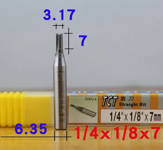 1/4 x 3 x 12 2Flute Straight Cutter Wood Milling Cutter In Pakistan