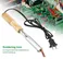 220V Soldering Iron with Chisel Tip & Wood Handle