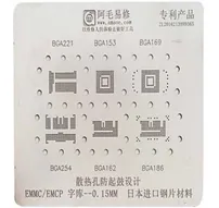 BGA Stencil For Iphone Nand Flash And EMMC BGA221 BGA153 BGA169 BGa254 BGA162 BGA186 BGA Stencil For Iphone Nand Flash And EMMC BGA221 BGA153 BGA169 BGa254 BGA162 BGA186