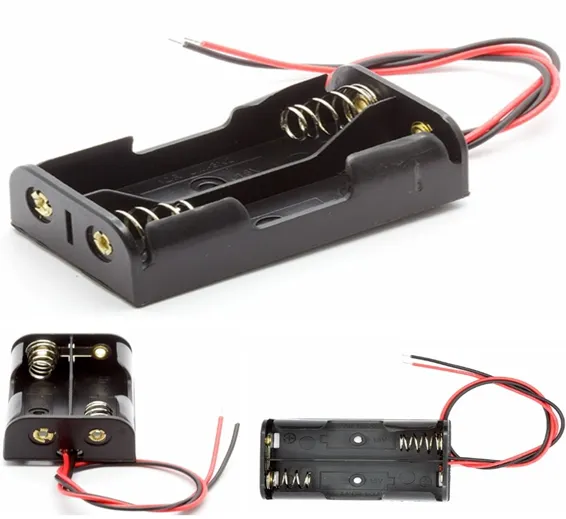 2xAA Battery Cell Holder Square Case Housing 2xAA Battery Cell Holder Square Case Housing