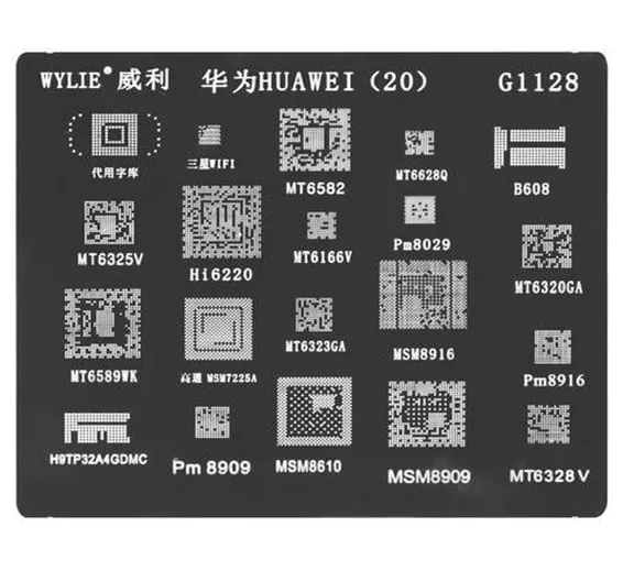 BGA Stencil G1128 For Huawei Series BGA Stencil G1128 For Huawei Series
