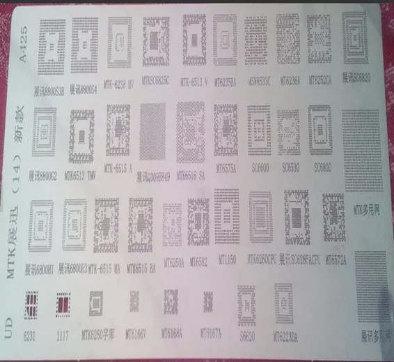 BGA Stencil MTK A425 BGA Stencil MTK A425