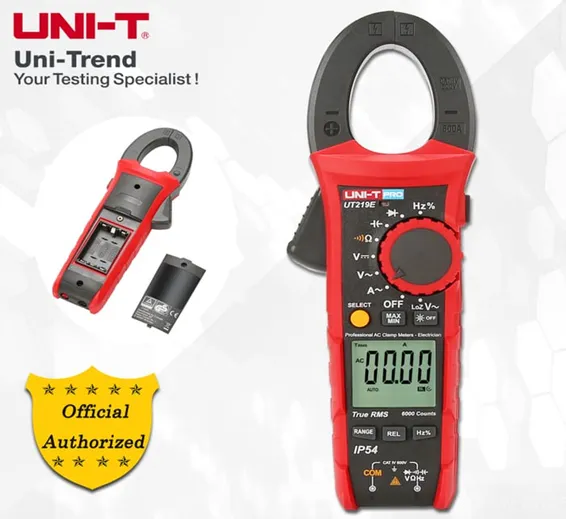 UNI T UT219E True RMS AC DC Clamp Meter 600A