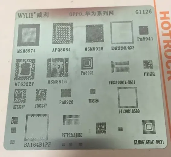 BGA Stencil G1126 For Samsung and OPPO BGA Stencil G1126 For Samsung and OPPO
