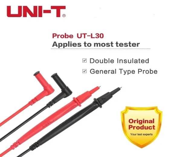 UNI T Multimeter Test Probes Leads UT-L30 UNI T Multimeter Test Probes Leads UT-L30