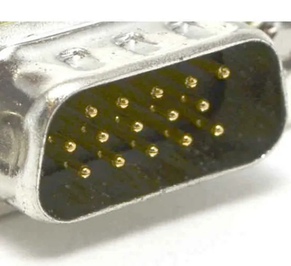VGA connector with cover Type B Male VGA connector with cover Type B Male