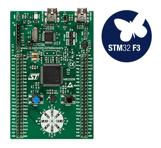 STM Discovery Kit STM32F3 STM32F303VC With Programming Cable STM Discovery Kit STM32F3 STM32F303VC With Programming Cable