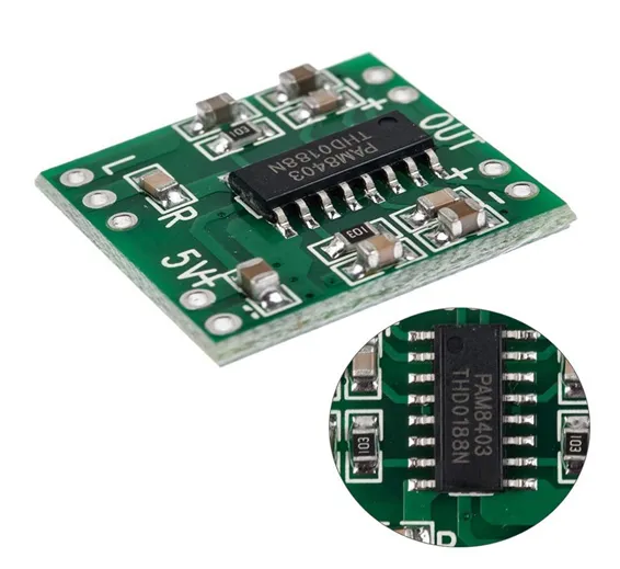 PAM8403 5V Two-channel Stereo Mini Class D 3W+3W Audio Amplifier PAM8403 5V Two-channel Stereo Mini Class D 3W+3W Audio Amplifier