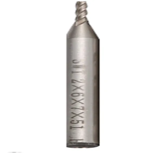 2mm 6 Flute HSS End Mill Cutter with Super Hard Straight Shank Hot 2mm 6 Flute HSS End Mill Cutter with Super Hard Straight Shank Hot