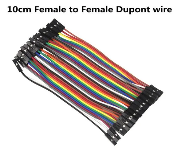 10Cm Hole To Hole Jumper Wire Dupont Line 40 Pin Female To Female Arduino Jumper Wires 10Cm Hole To Hole Jumper Wire Dupont Line 40 Pin Female To Female Arduino Jumper Wires