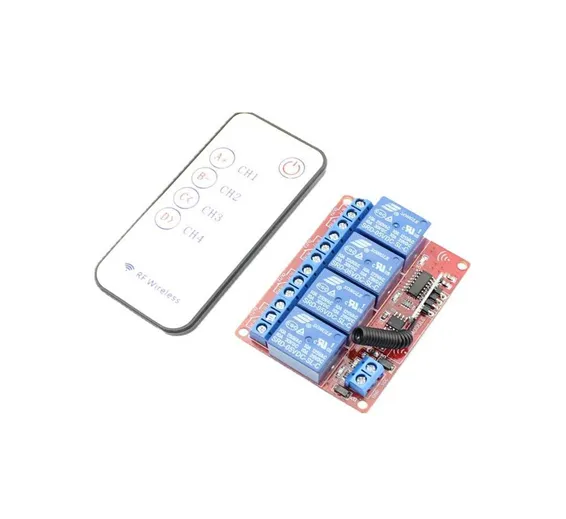 4 Channels RF Remote Control Module DC 12v 4 Channels RF Remote Control Module DC 12v