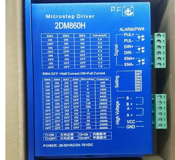 2DM860H 2 phase NEMA23 NEMA34 stepper motor driver 2DM860H 2 phase NEMA23 NEMA34 stepper motor driver
