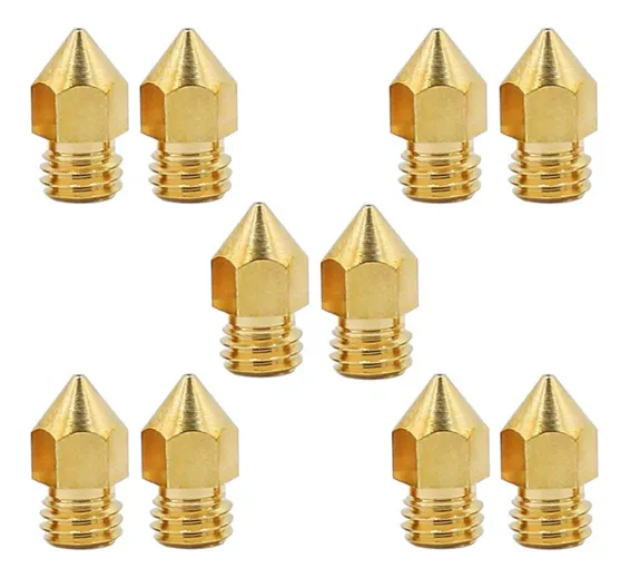 0.2mm 3D Printing Nozzle 3D Printer Accessories Mk8 Brass Nozzle In Pakistan