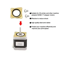 NEMA Stepper Motor Steel and Rubber Vibration Dampers for 3D Printer
