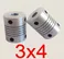 3x4mm Flexible Coupling Shaft