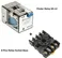 Finder Relay 12VDC 10A 60.12 With 8pin Rail-Mount Relay Socket Relay Base