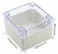 4.7 x 4.7 x 3.5 (120mmx120mmx90mm) Plastic Electronic Project Box Junction Enclosure Case Box Waterproof Clear Cover