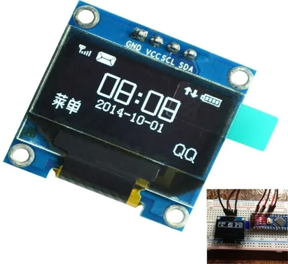 Arduino 0.96 inch IIC OLED Display 128X64 I2C SSD1306 LCD Screen