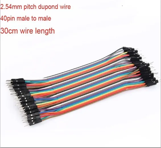 Pin To Pin Dupont 40 Pin 30cm Arduino Jumper Wire 12 Inch