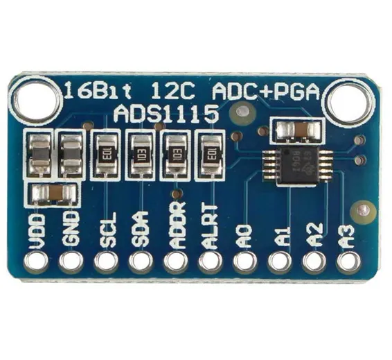 Raspberry Pi ADC ADS1115 16-Bit ADC – 4 Channel With Programmable Gain Amplifier Raspberry Pi ADC ADS1115 16-Bit ADC – 4 Channel With Programmable Gain Amplifier
