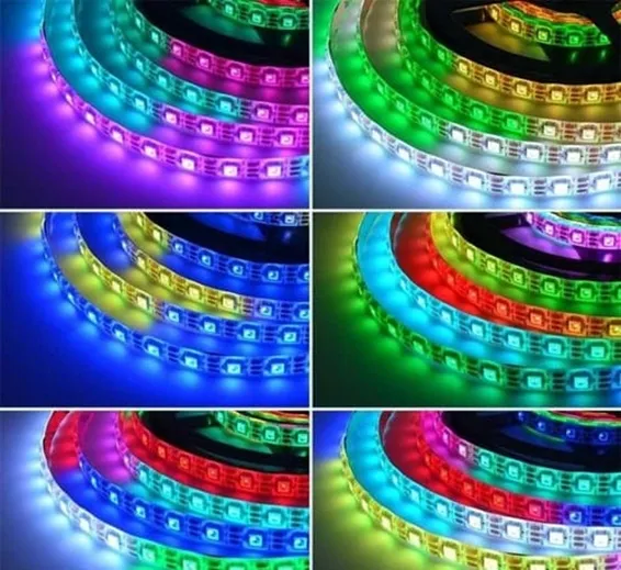 DC 5V WS2812B 5 Meter 60 Strip Addressable LEDs DC 5V WS2812B 5 Meter 60 Strip Addressable LEDs