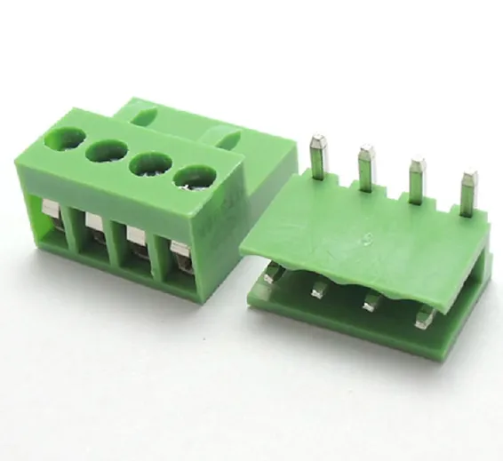 4 Pin Connector PCB Mount Right Angle, Bent Screw Terminal 4 Pin Connector PCB Mount Right Angle, Bent Screw Terminal