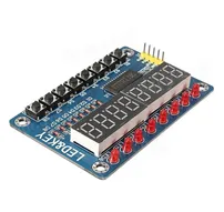 TM1638 8 Digit 7 Segment Display With Led’s and Switches TM1638 8 Digit 7 Segment Display With Led’s and Switches